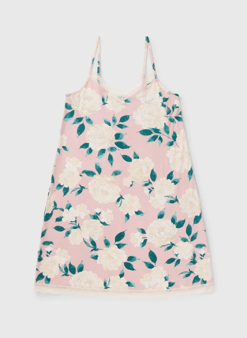 Matalan Pink Floral Chemise Nightie