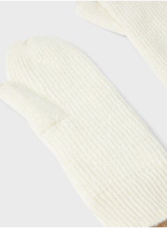 PIECES Ribbed Knit Mittens  - Image 3