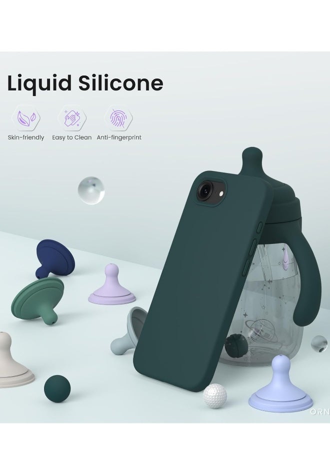 DUSALA iPhone 16e Case Cover Premium Silicone with Soft Microfiber Lining Anti-Scratch Shockproof Protective Phone Cover for iPhone 16e 6.1-inch - Image 4