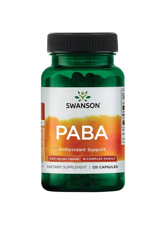 Swanson Paba 500 Milligrams 120 Capsules - Image 1