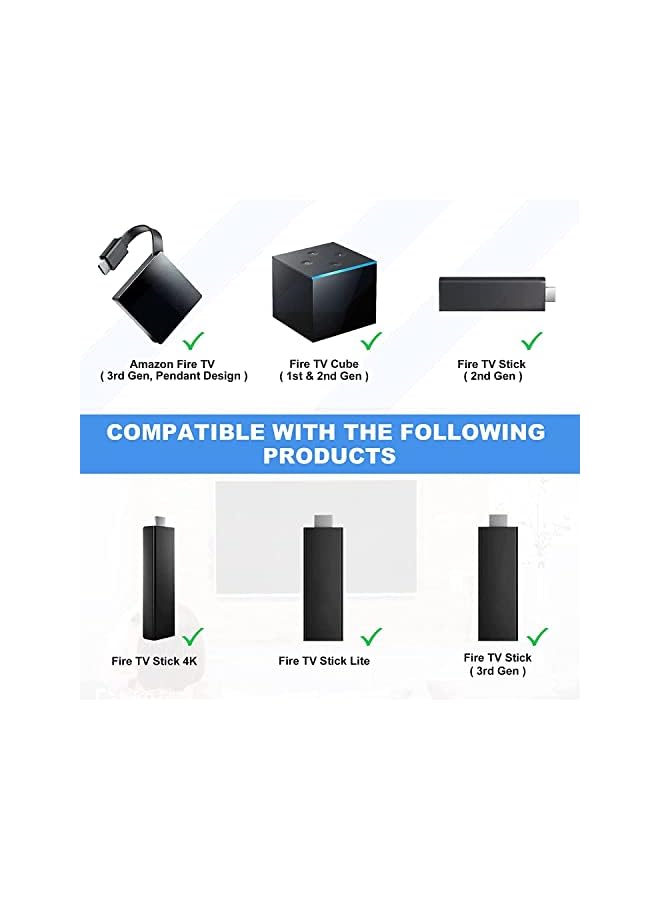 Excefore Replacement 3rd-Gen Voice Remote Control Fit for Amazon Fire TV Stick Max Sub L5B83H L5B83G 2nd-Gen Voice Remote  - Image 3