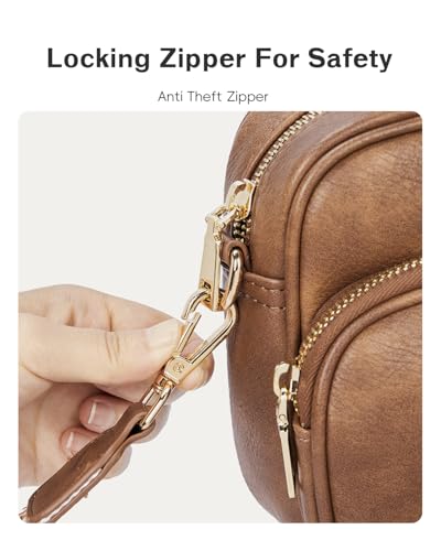 CHOLISS Small Purses for Women, Travel Purses Anti Theft Crossbody Bags for Women, Vegan Leather with Adjustable Wide Guitar Strap - Image 3