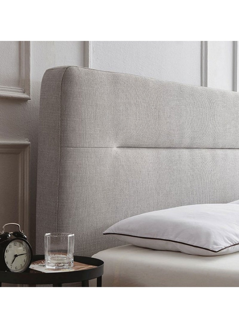 A to Z Furniture - Koble Nodd Upholstrered Bed 120x200cm Twin size Bed in Grey Color - Image 1