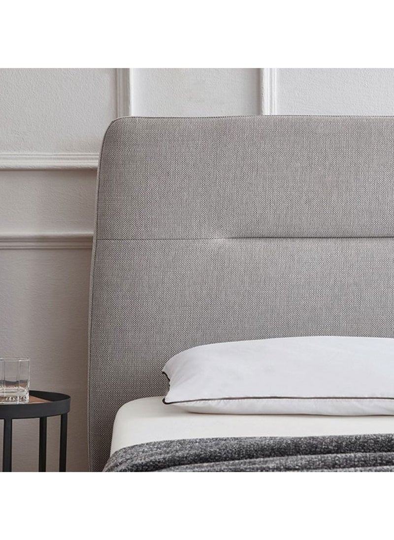 A to Z Furniture - Koble Nodd Upholstrered Bed 120x200cm Twin size Bed in Grey Color - Image 1