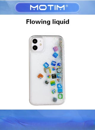 Liquid Plain and Glitter Case for iPhone 14 Plus with Cute Bling Sparkle, Hard Back Colorful Bling Quicksand with iOS Icon Soft Rubber TPU Bumper Protective Case Cover - pzsku/Z22675D44AC9E95AFD091Z/45/1751450201/38d86c16-78d4-4c9b-bf36-21c04814cf9b