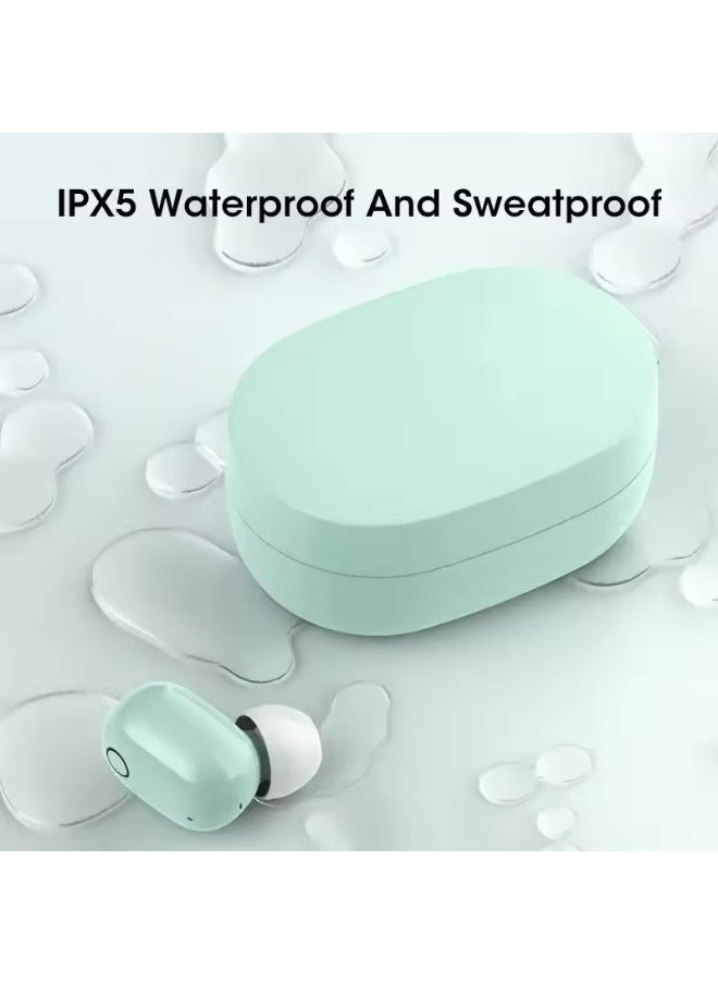 JBLTM - Bluetooth headset for Apple and Android, macaron color mini touch in-ear wireless headset with digital display, stereo noise reduction, waterproof and sweat-proof, sports mini headset, stylish appearance, comfortable to wear - Image 1