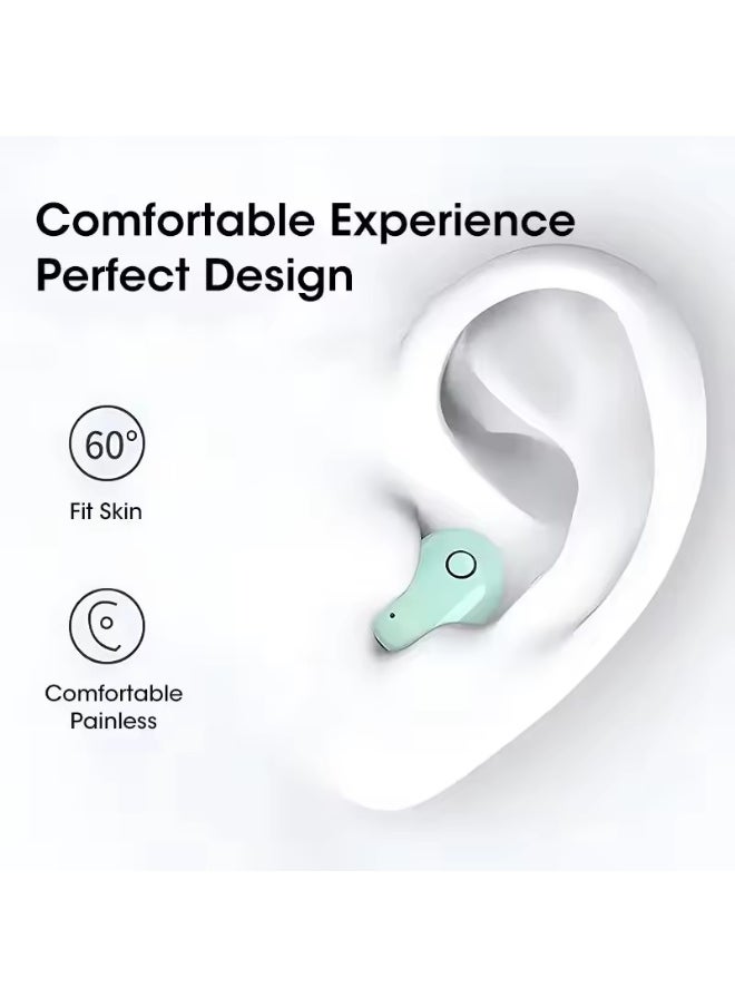 JBLTM - Bluetooth headset for Apple and Android, macaron color mini touch in-ear wireless headset with digital display, stereo noise reduction, waterproof and sweat-proof, sports mini headset, stylish appearance, comfortable to wear - Image 1