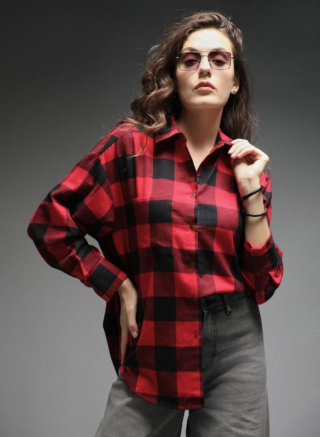 هاي ستار Women Check 4 Shirts