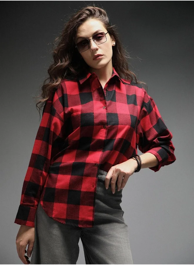 HIGH STAR Women Check 4 Shirts
