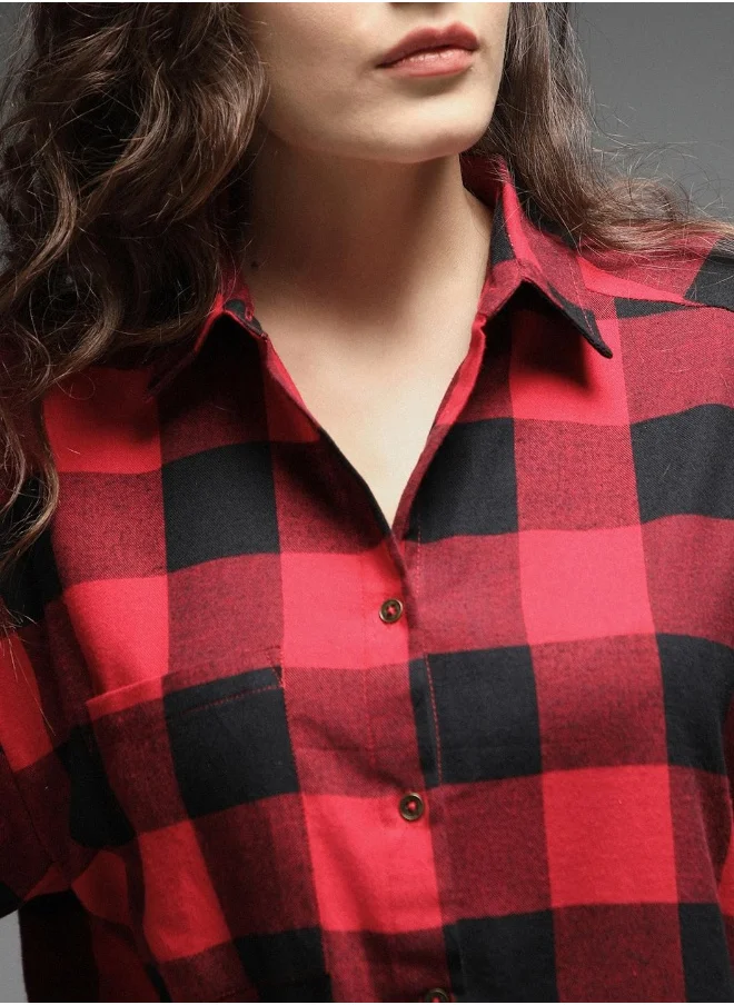 HIGH STAR Women Check 4 Shirts