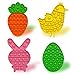 Pinkiwine 4 Pack Easter Pop Fidget Toys Sensory Toys for Kids Boys Girls Toddlers Easter Basket Stuffers Gifts Stress Relief Party Favors - Image 2