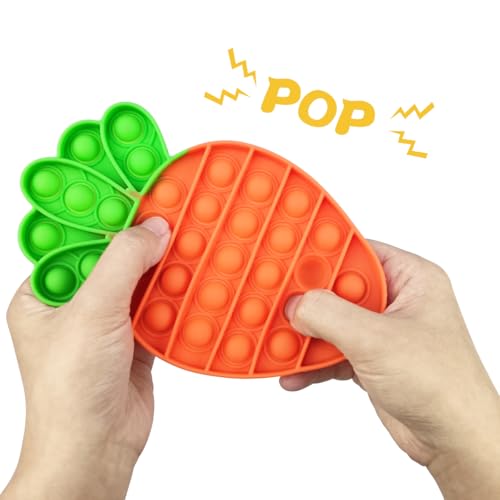 Pinkiwine 4 Pack Easter Pop Fidget Toys Sensory Toys for Kids Boys Girls Toddlers Easter Basket Stuffers Gifts Stress Relief Party Favors - Image 5