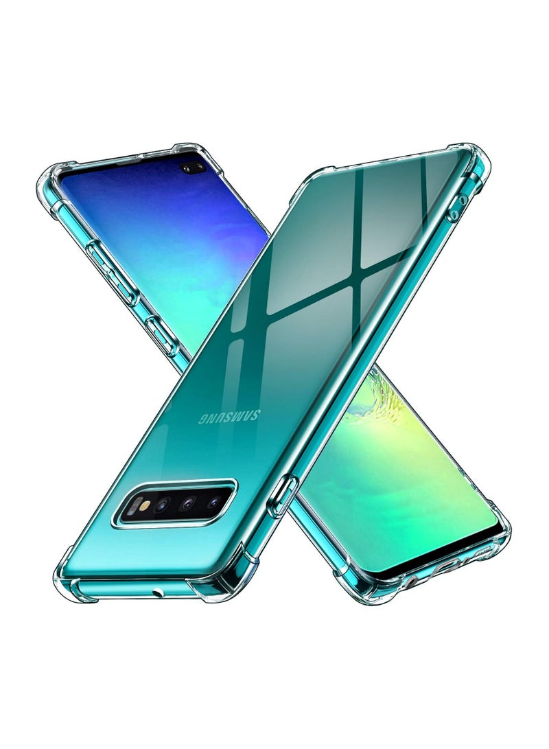 Case Compatible with Samsung Galaxy S10 4G Soft TPU Clear Case with Flexible Scratch Resistant Silicone Cover for Camera Protection Clear TPU Cover - Clear 