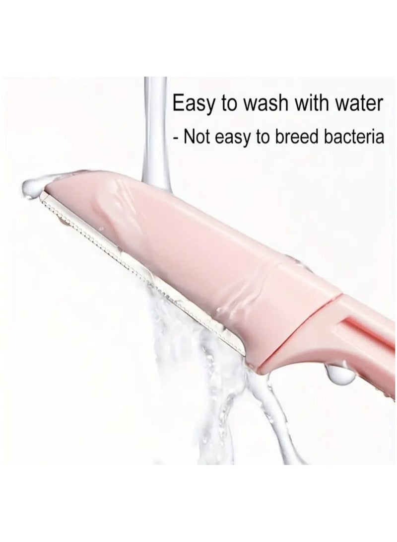 BOLREUS 3 Pcs Safety Folding Lady's Eyebrow Trimmer, Shaving Razor, Makeup Tool, Eyebrow Trimmer Razor - Image 2