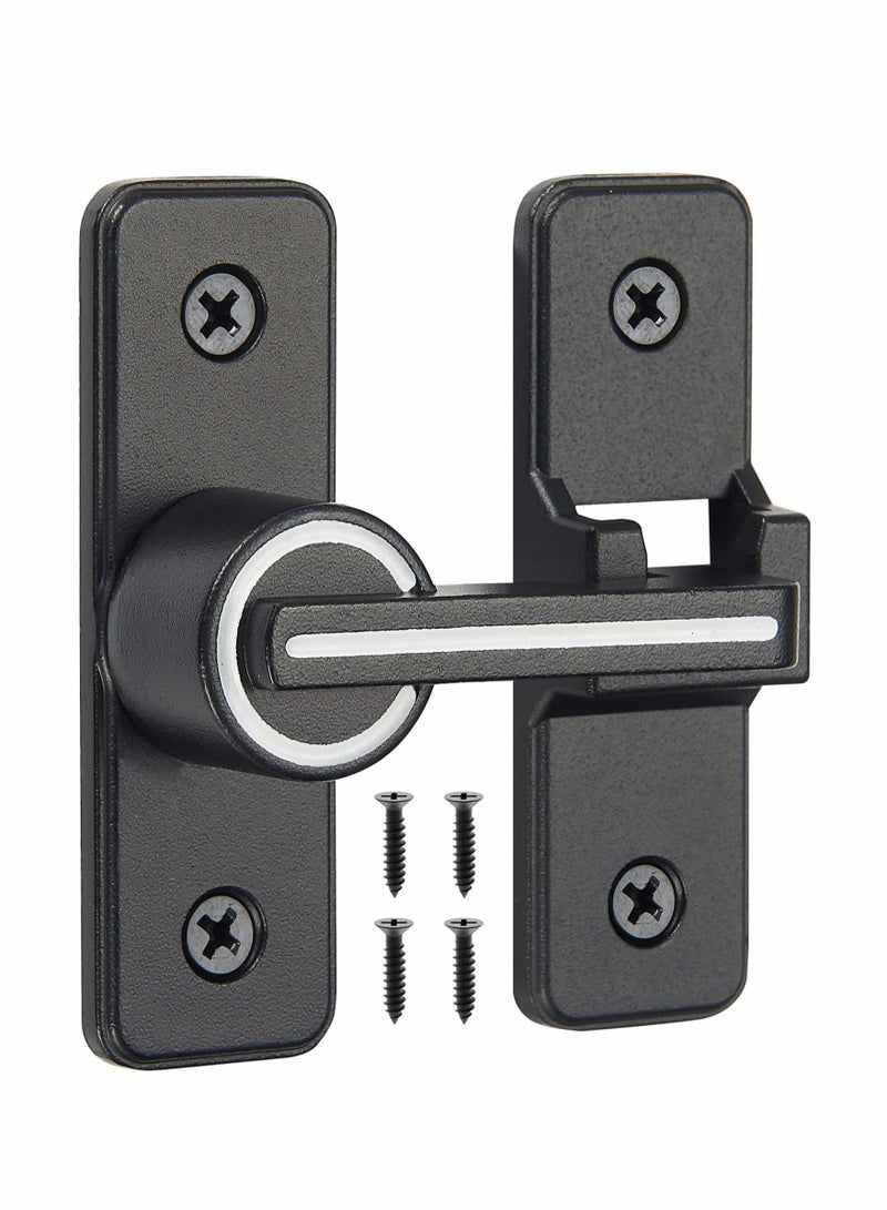 Luckam 180 Degree Right Angle Door Lock, Heavy Duty Flip Door Latch Bolt Lock cam Lock Door and Window Push-Pull Lock Rod Bolt barn Push-Pull Door Lock (Luminous Tone) - Image 1