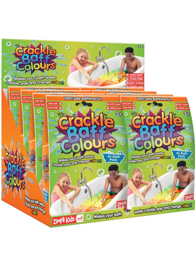 Zimpli Kids Crackle Baff Colours 6 Pack, 60 g, Colour Changing Crackling Bath Powder for Kids, Sensory Bath Time Toy, Skin Safe, Drain Safe, Easy Clean, Stain Free, Biodegradable - Image 4