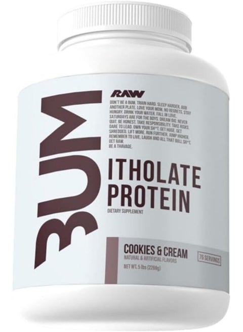Whey Isolate Protein Powder Cookies And Cream Cbum Itholate 5Lb