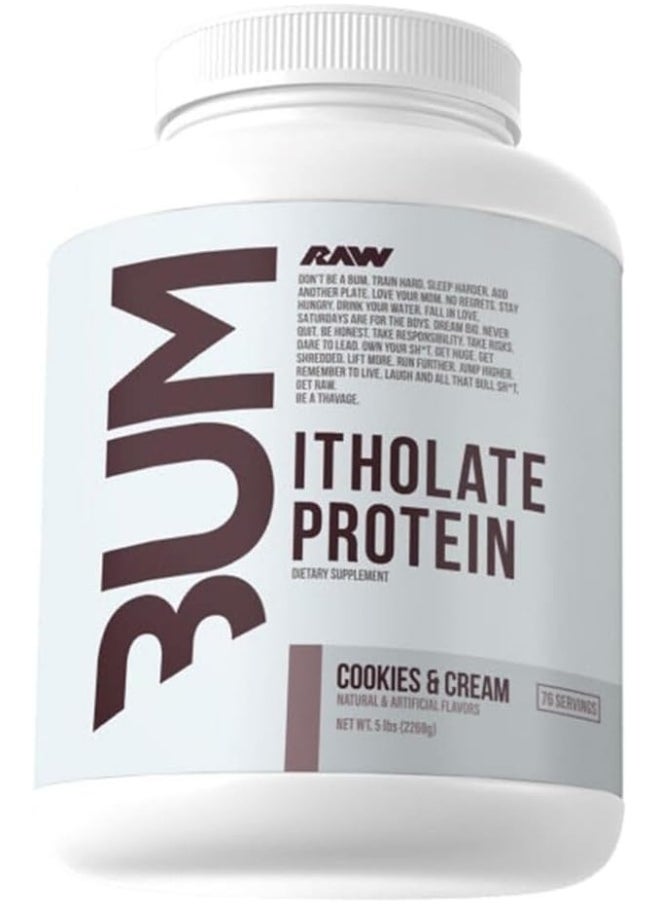 Raw - Whey Isolate Protein Powder Cookies And Cream Cbum Itholate 5Lb - Image 1