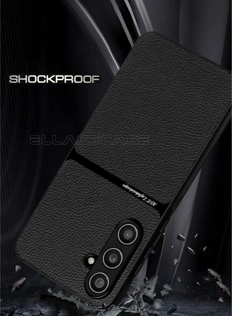 ELLAGECASE Business Class Case for Samsung Galaxy S25, Ultra-Thin, Built-in Magnetic Plate, Wireless Charging, Shockproof, Full Camera Lens Protection - Image 2