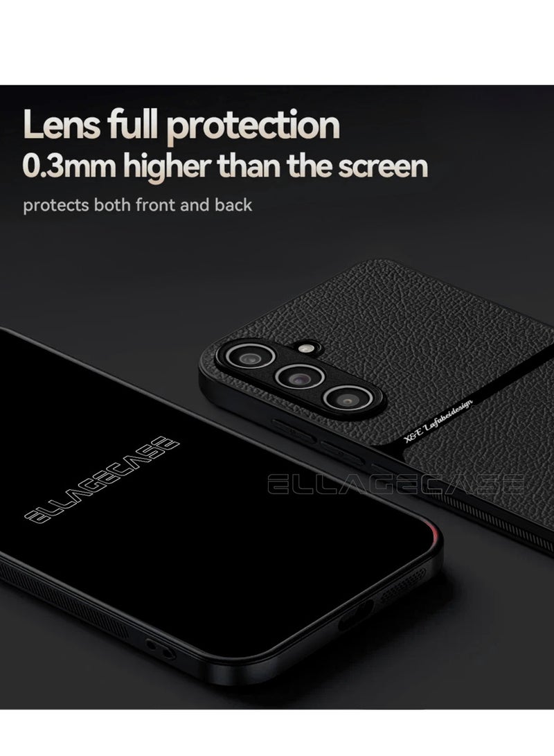 ELLAGECASE Business Class Case for Samsung Galaxy S25, Ultra-Thin, Built-in Magnetic Plate, Wireless Charging, Shockproof, Full Camera Lens Protection - Image 3