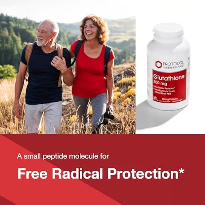 Protocol For Life Balance بروتوكول توازن الحياة جلوتاثيون 500 ملغ - حليب الشوك وحمض ألفا ليبويك - 60 كبسولة نباتية - Image 3