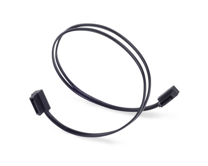 Silverstone Technology CP11B300 300mm 118 in Ultra Thin 6Gbs Lateral 90Degree SATA Cable with Custom LowProfile Connectors SSTCP11B300 - Image 2