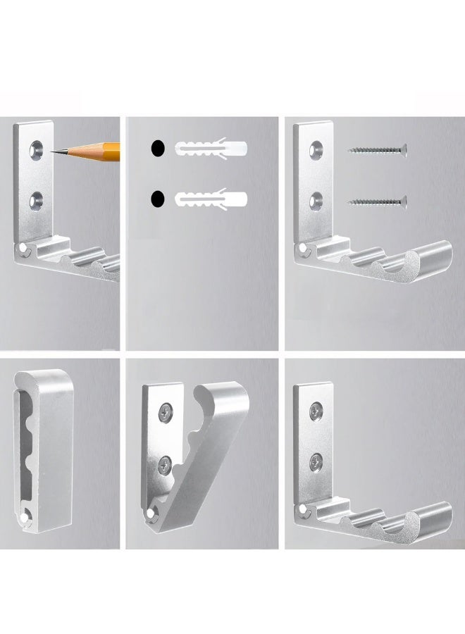 Folding Coat Hooks, Wall Mounted Aluminum Alloy Hooks, 5Pcs Foldable Hook for Hanging Towel, Hangers, Hat, Backpacks, Clothes, Suitable for Bathroom, Bedroom, Living Room  - Image 3