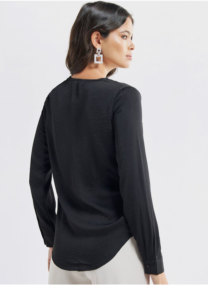 FAV V-Neck Knitted Top  - Image 2