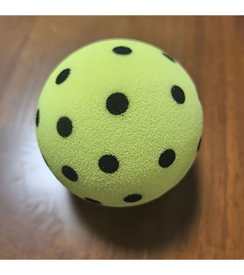 Yellow Silent Pickleball 2.76 Inch Soft PU Foam Balls for Beginner Training Indoor Outdoor - Image 4