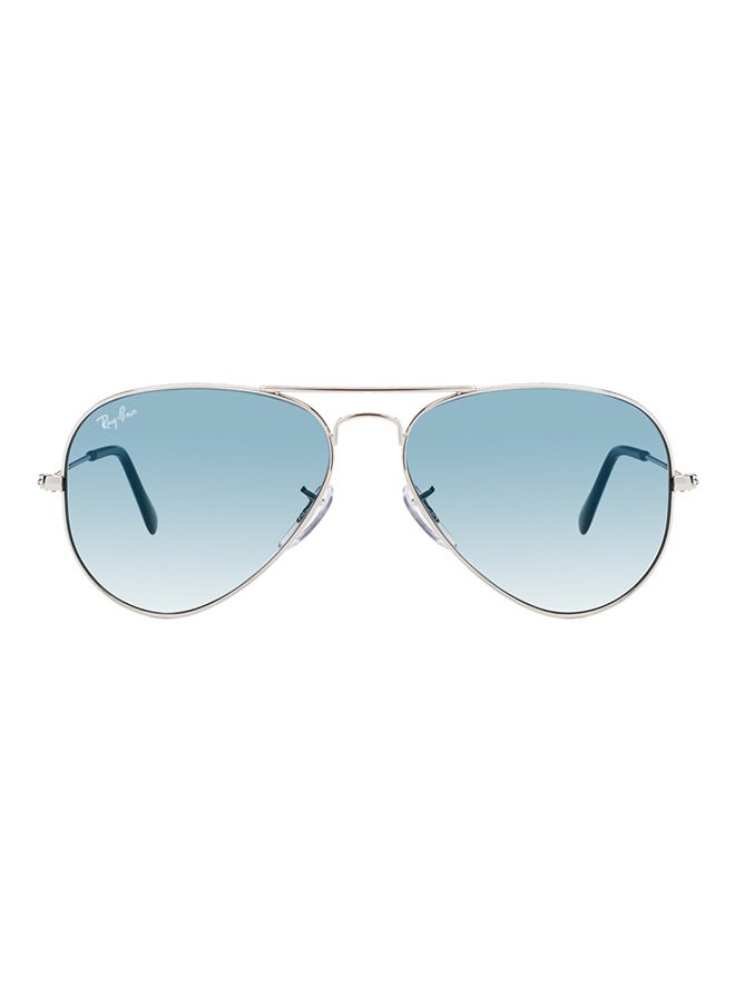 Ray-Ban Unisex Full Rim Pilot Sunglasses - RB3025 003/3F - Lens Size: 58 mm - Silver - Image 2