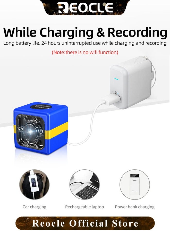 REOCLE Upgraded Mini Camera 1080P Hidden Camera Portable Small HD Nanny Cam with Night Vision & Motion Detection Indoor Security Camera for Home and Office - Image 2