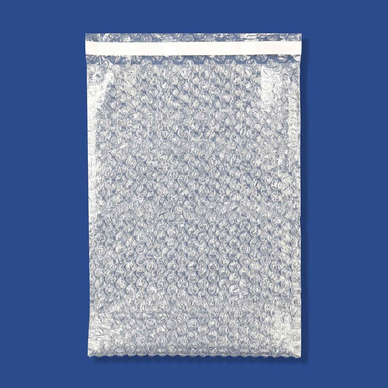 The Boxery 18x23.5" أكياس فقاعات شفافة ذاتية الإغلاق - 100 عبوة - أكياس تغليف فقاعية للتعبئة والتخزين والحركة والشحن للأغراض الهشة - Image 2