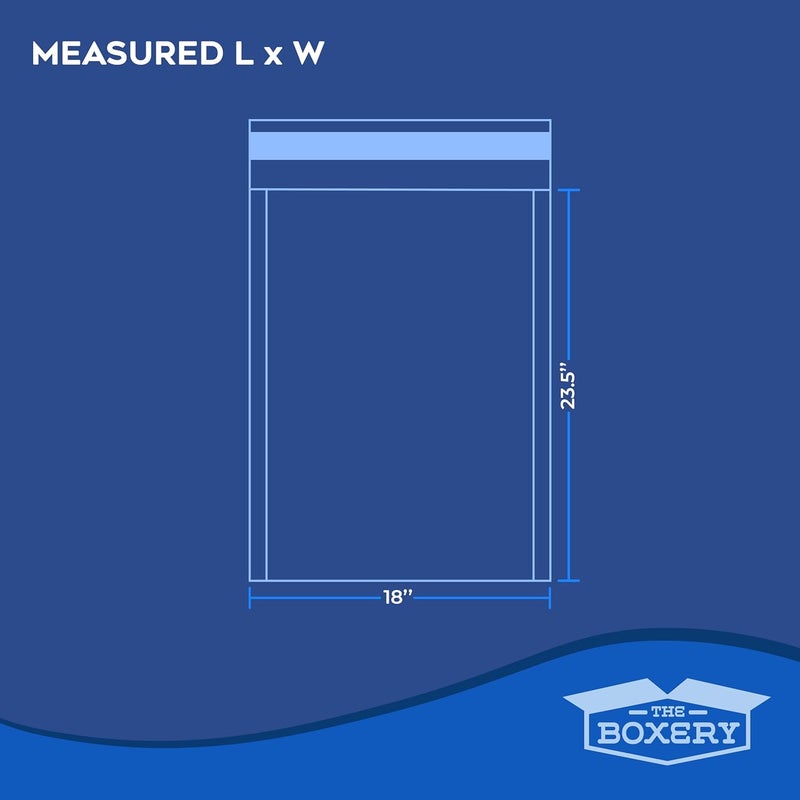 The Boxery 18x23.5" أكياس فقاعات شفافة ذاتية الإغلاق - 100 عبوة - أكياس تغليف فقاعية للتعبئة والتخزين والحركة والشحن للأغراض الهشة - Image 3
