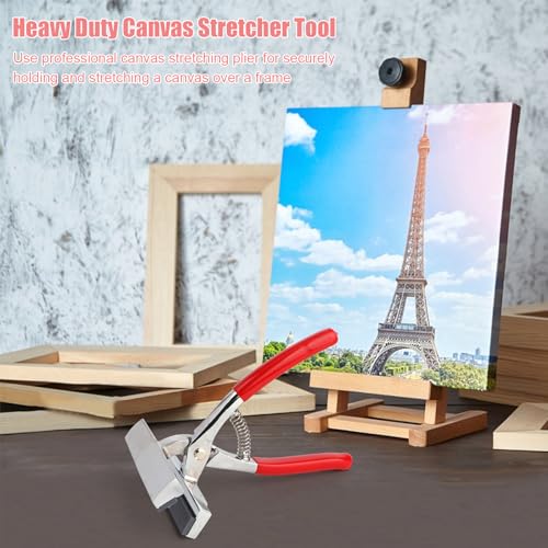 Rongon Canvas Stretching Plier Professional Canvas Pliers Canvas Stretcher Bars with Padded Spring Return Handle Draw Painting Tool for Stretching Clamp Art Oil Painting Canvas - Image 3