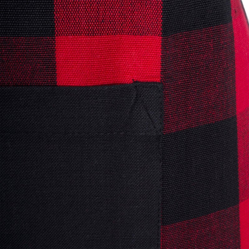DII Unisex Buffalo Check Kitchen Collection, Classic Farmhouse Chef Apron, One Size, Red & Black - Image 1