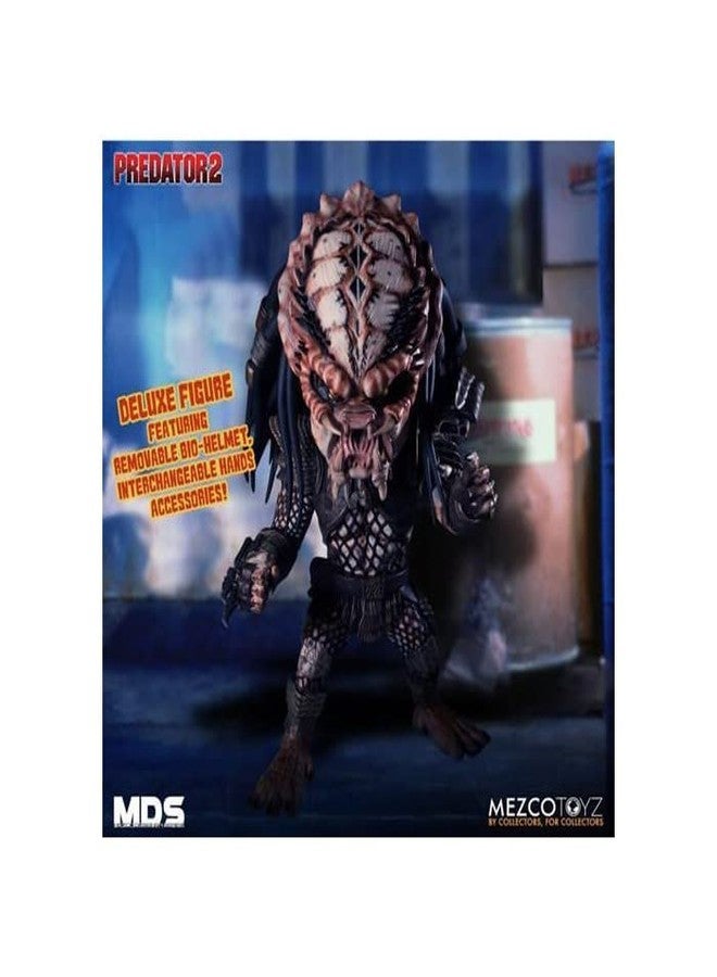 ميزكو MEZCO TOYS MDS Predator 2 City Hunter 6IN Deluxe Stylized ROTO FIG - Image 3