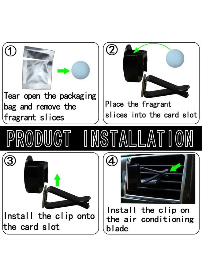 Wentoenapp 2Pcs Cherry Car Air Vent Freshener Perfume Clip, Rhinestone Car Air Outlet Fragrance Perfume Clip Freshener, Air Fresheners, Car Decor（Cherry Flavour） - Image 3