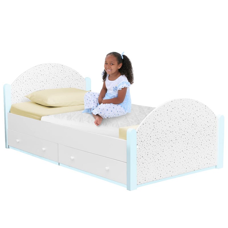 BrightCare Kids Waterproof Bed Pad - Washable Underpad with Tuck in Sides - Soft Quilted Reusable Bed Wetting Protection for Potty Training Children (Toddler and Single Bed Size) - by BrightCare - Image 2
