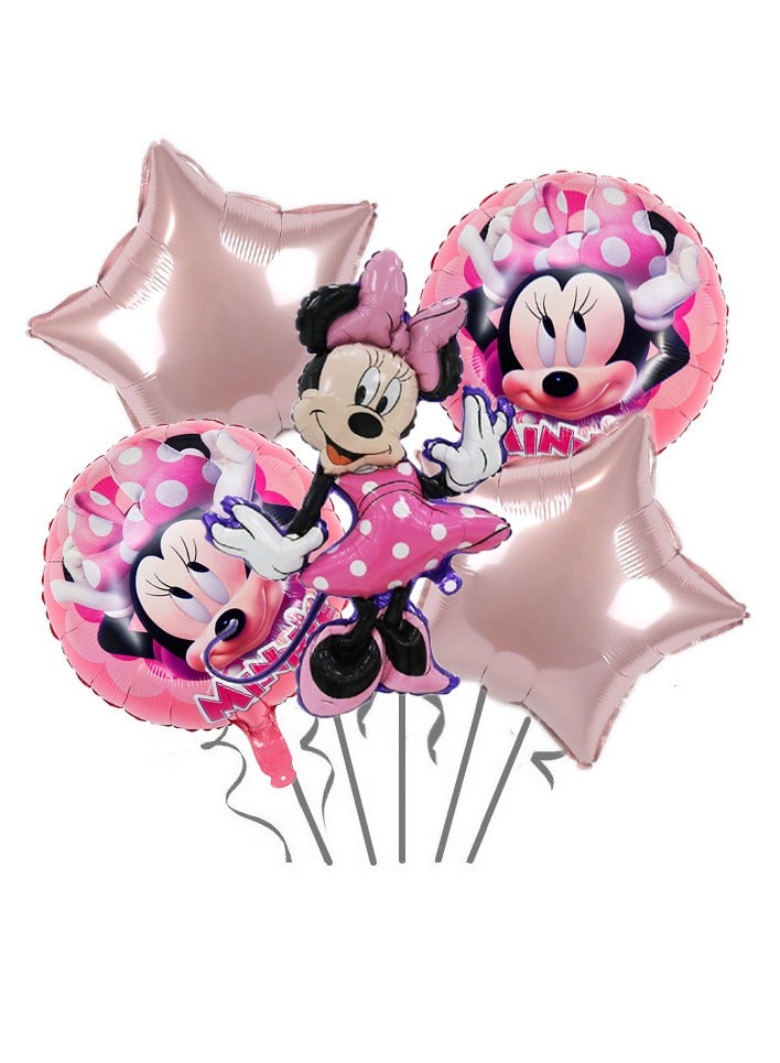 Party Children's cartoon Minnie shape aluminum foil balloon Minnie birthday party stage decoration event scene dressing props - Image 1