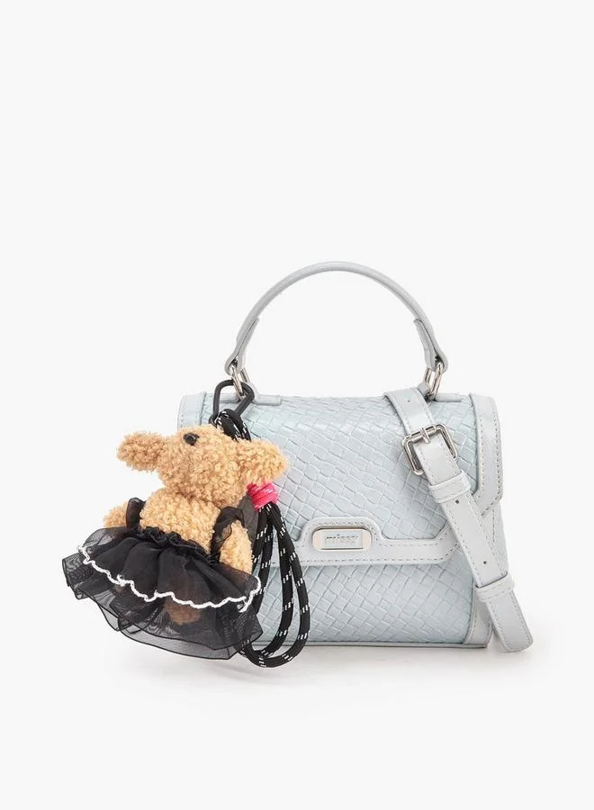 ميسي Missy Csatchel With Multiple Charms With Waffle Embossing