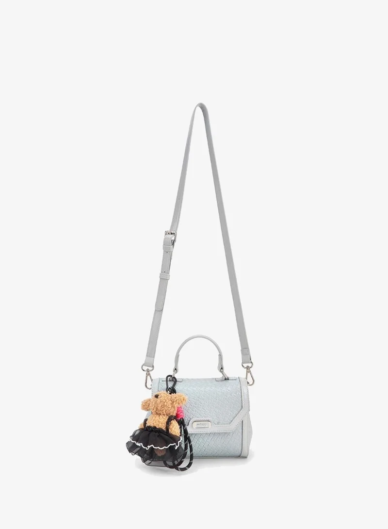 ميسي Missy Csatchel With Multiple Charms With Waffle Embossing
