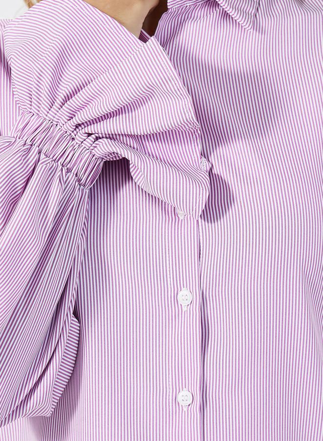 Styli Striped Regular Fit Long Sleeve Shirt  - Image 3