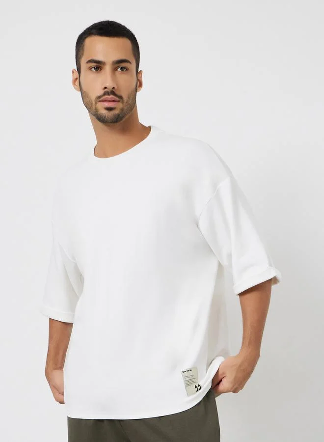 Styli Men Boxy Heavy Jersey Stretch Interlock T-Shirt