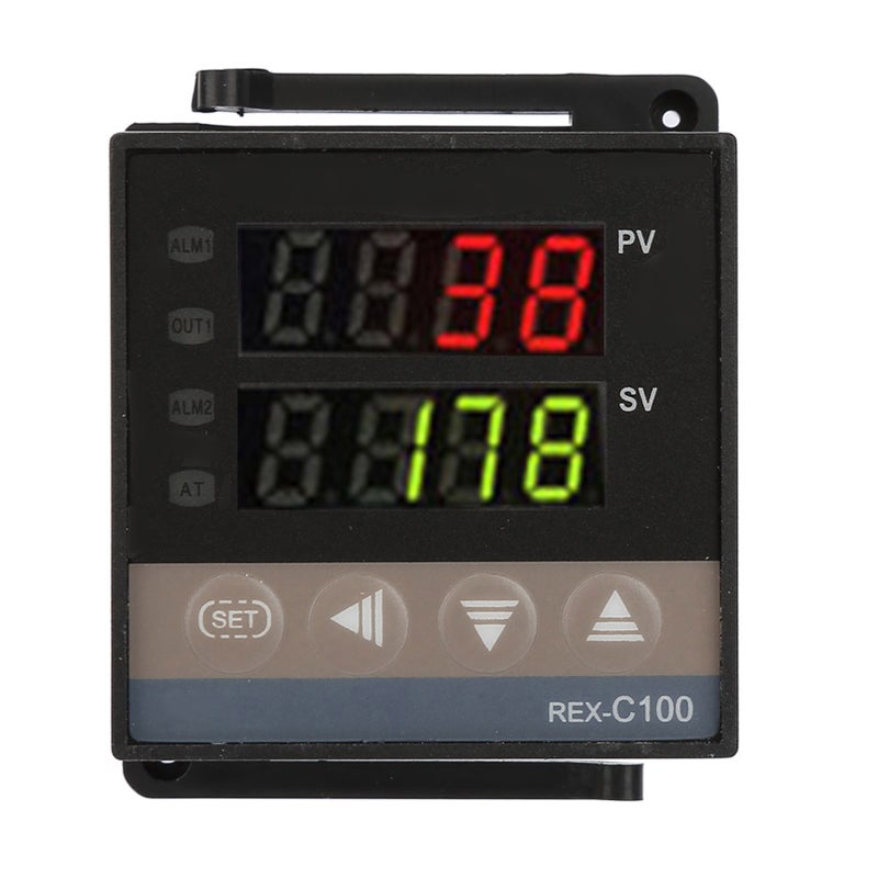 أطقم منظم حرارة رقمي PID بهوية LED REX C100 بميزة الإنذار من 0 درجة مئوية إلى 1300 درجة مئوية - 110 فولت / 240 فولت تيار متردد - Image 4