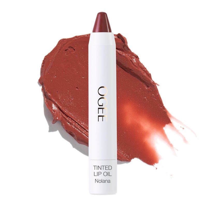 Ogee Tinted Sculpted Lip Oil  Lip Stain Made with 100 Organic Coconut Oil Jojoba Oil and Vitamin E  Best as Lip Balm Lip Color or Lip Treatment  NOLANA