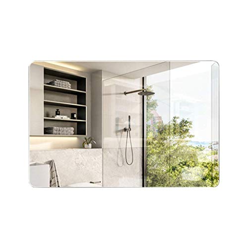TINITALO Glass Frameless Decorative Rectangular Mirror Wall Mirror For Bathrooms Mirror In Home Mirror Decor Mirror 18 X 24 Inch Qg 78, Unframed, Silver - Image 3