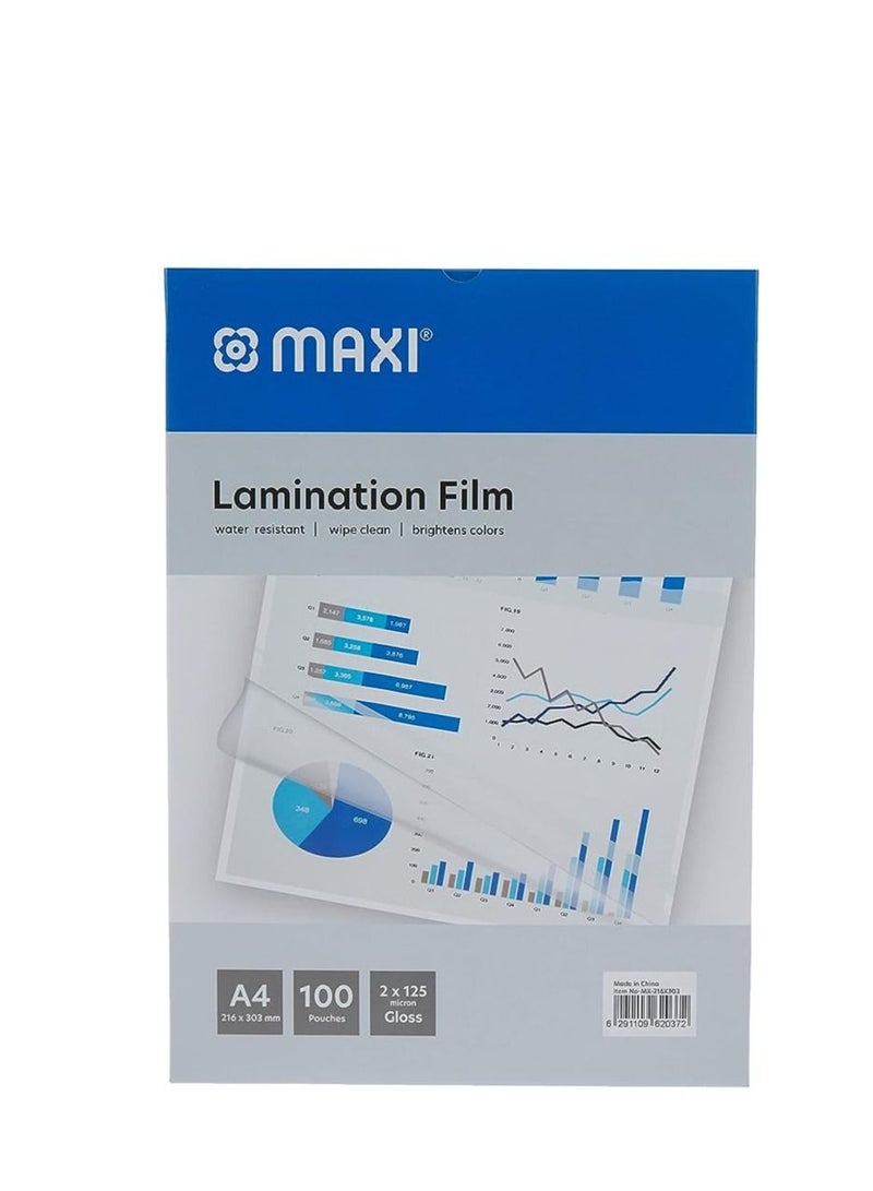 Maxi 100-Piece Laminating Pouch Film Set Clear - Image 3