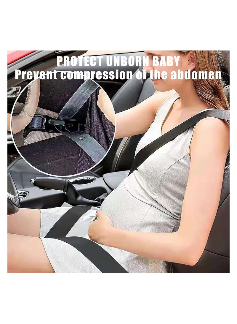 SYOSI Pregnancy Car Seat Belt Adjuster Seat Bump Strap for Pregnant Women Protect Belly Prevent Compression of Abdomen Maternity Seat Cover Belt for Expectant Mothers Green - Image 5