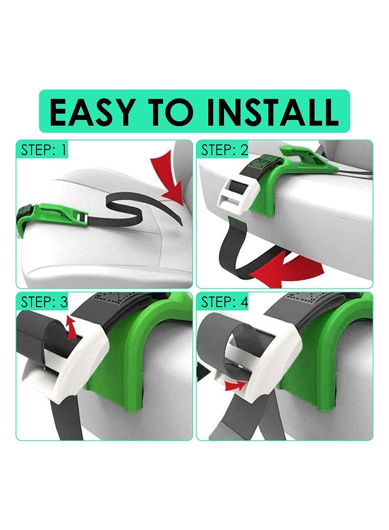 SYOSI Pregnancy Car Seat Belt Adjuster Seat Bump Strap for Pregnant Women Protect Belly Prevent Compression of Abdomen Maternity Seat Cover Belt for Expectant Mothers Green - Image 3