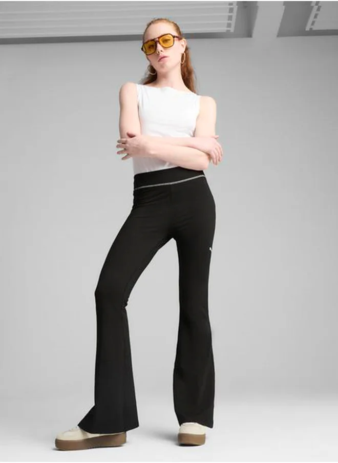 PUMA Dare To Textured Flared Leggings